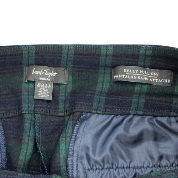 Lord & Taylor Kelly Pull-On Plaid Tartan Pants Womens Size 18W - Picture 4 of 7
